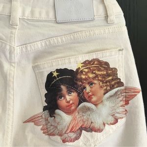 Fiorucci Angels white/cream jeans, size 25
